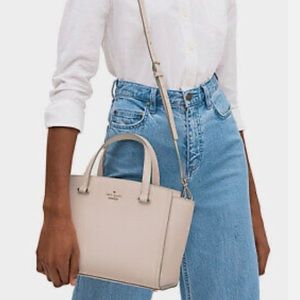 Sold Kate Spade Patterson Drive Small Geraldine BEIGE Leather Satchel